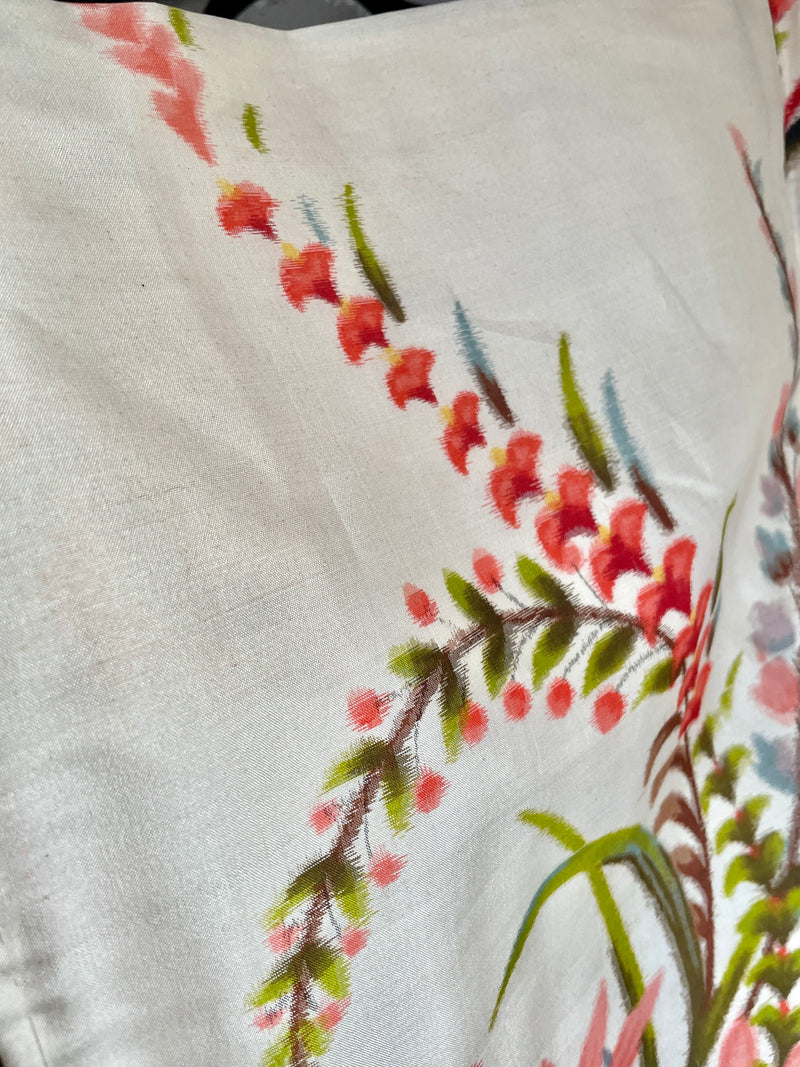 Haori Meisen Antique Flowers in Silk