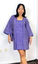 Michiyuki Jacket Antique Polka Dots in Purple in Tsumugi Silk