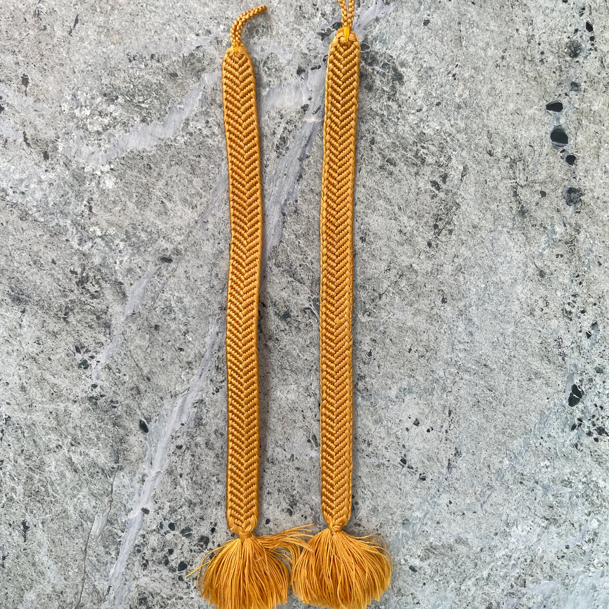 Haorihimo Belts in Mustard Silk