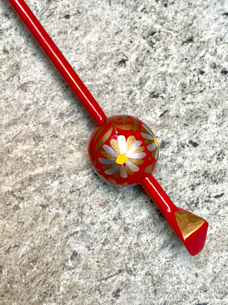 Hair Accessory Tama Ball with Red