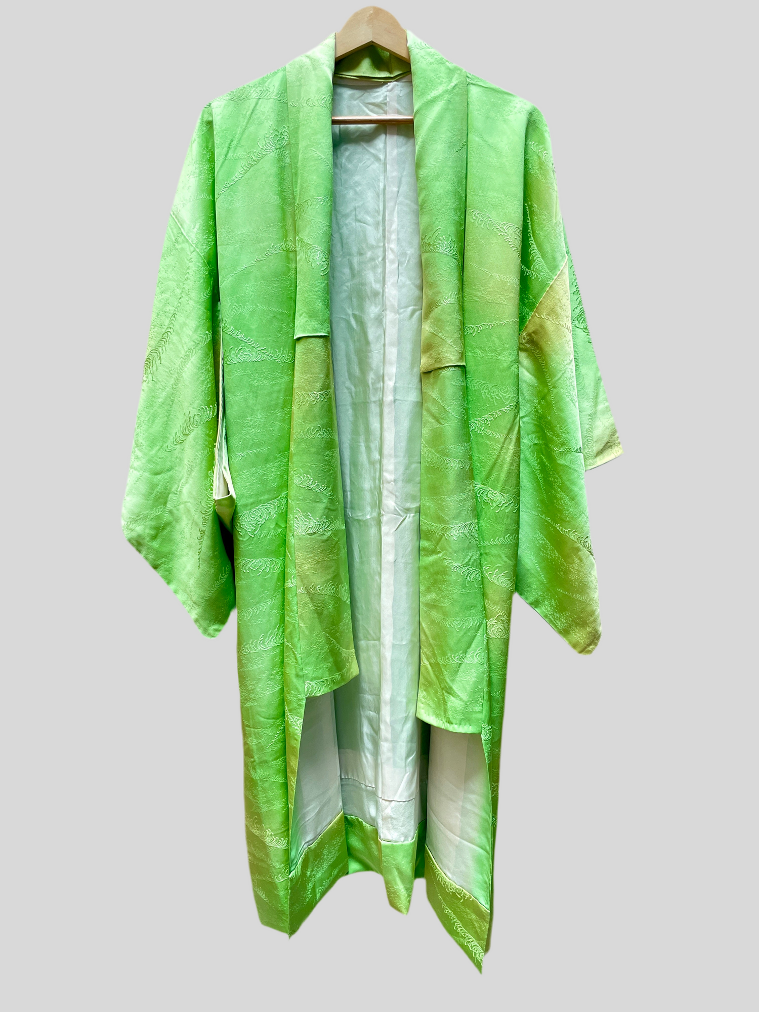 Kimono Long Vibrant Green (Hemmed)