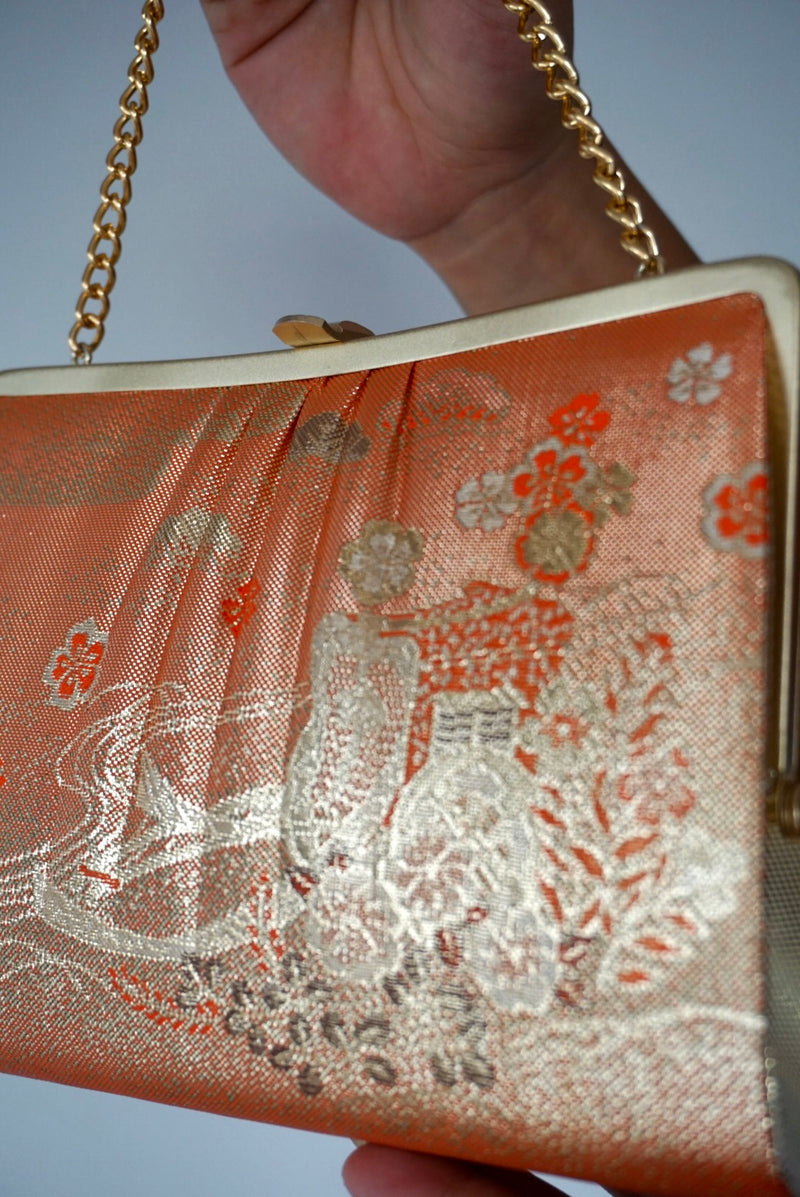 Handbag Japanese Carriage in Orange