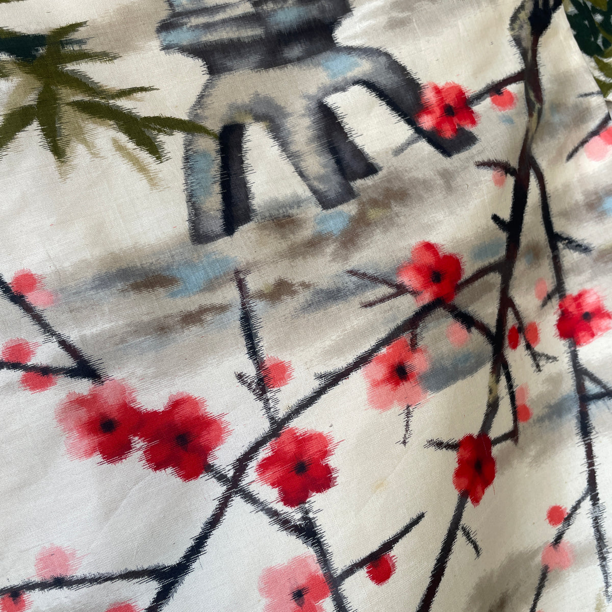 Haori Meisen Antique Japanese Garden in Silk