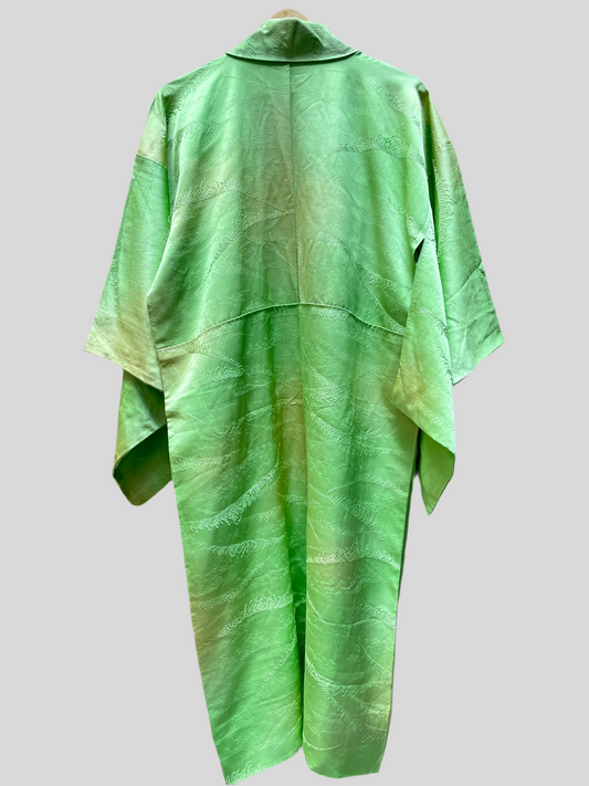 Kimono Long Vibrant Green (Hemmed)
