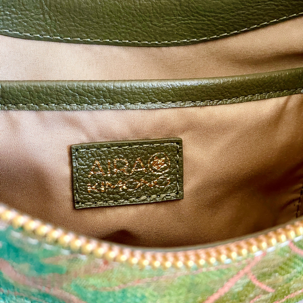 AIKO BAG Persimmon Caqui from Japanese Obi sash