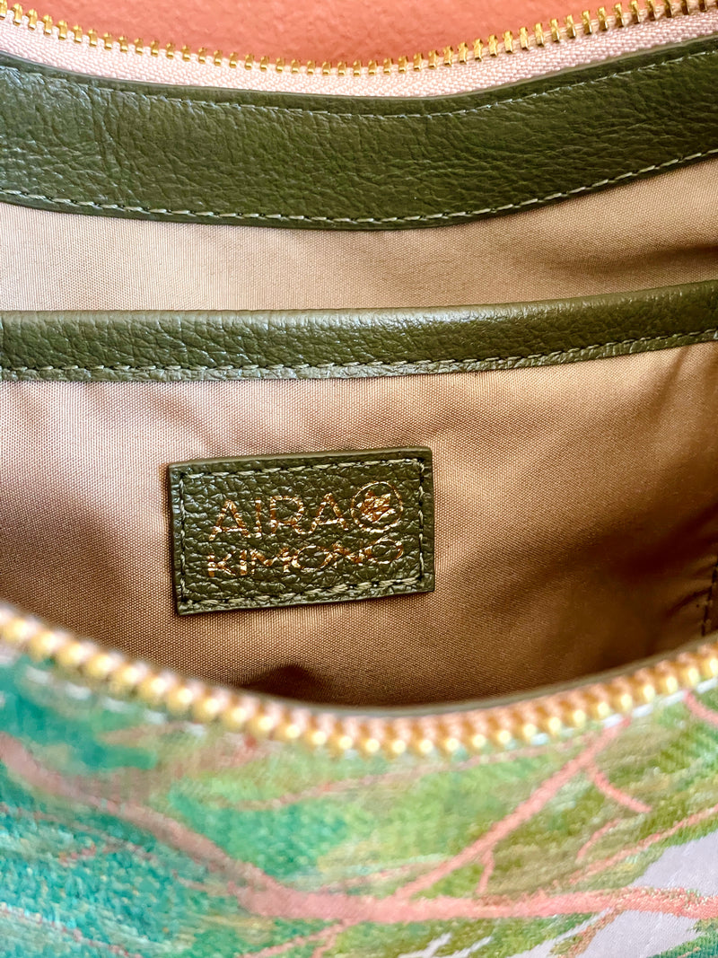 AIKO BAG Persimmon Caqui from Japanese Obi sash