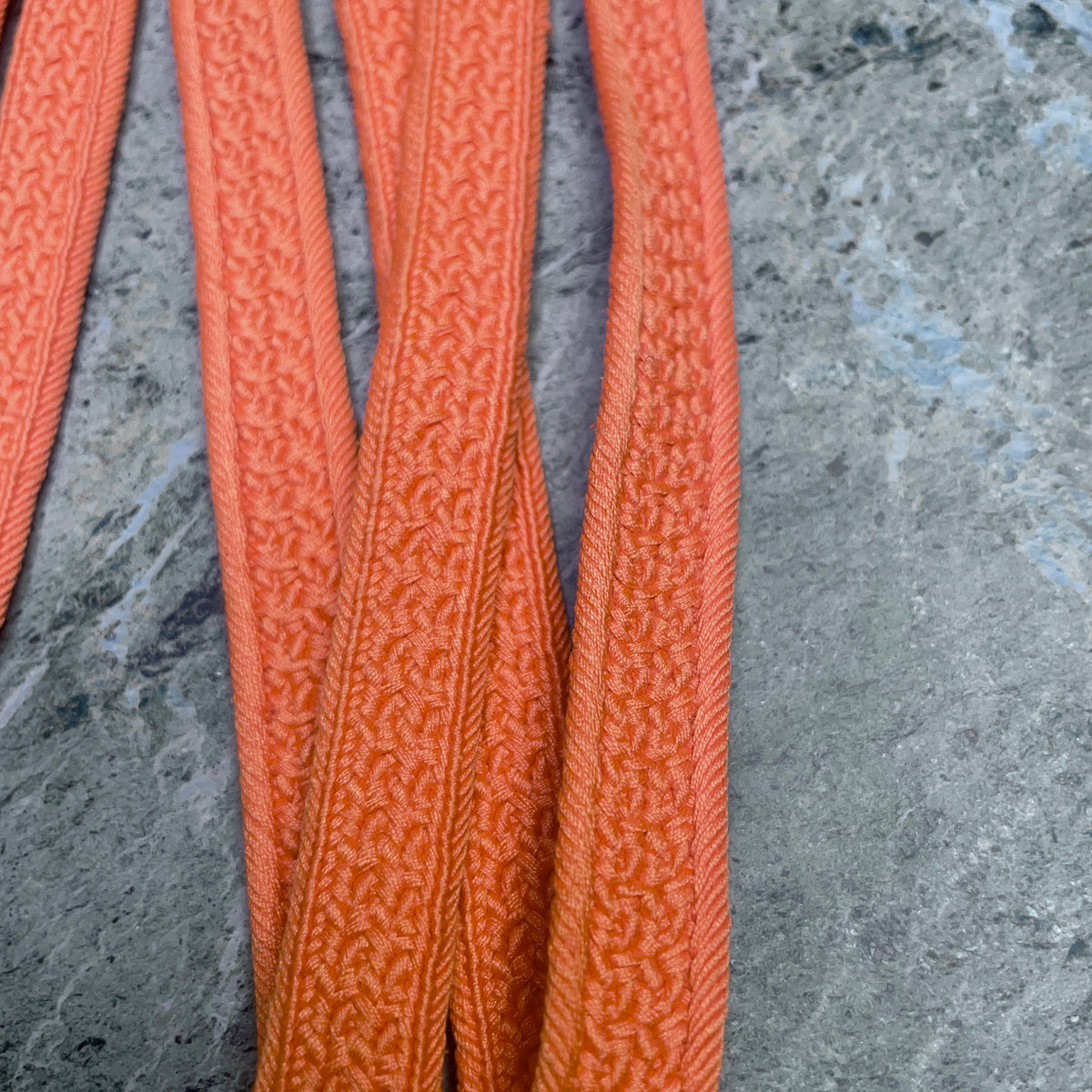 Obijime Belt Flat Salmon Orange in Silk