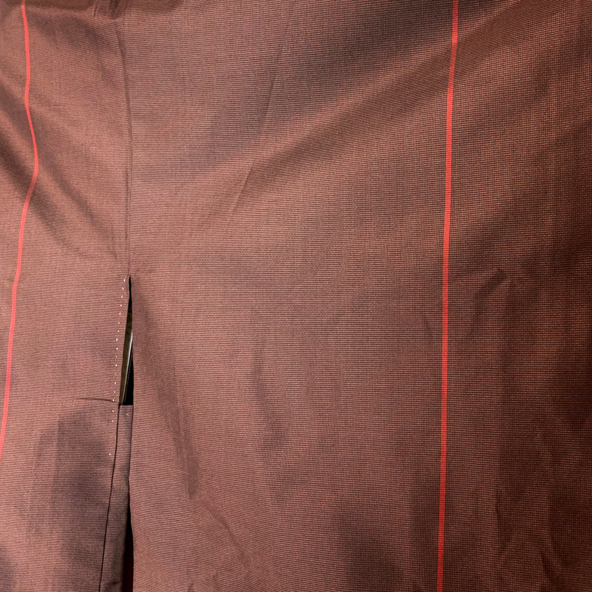 Haori Brown with Red Lines and Blue Interior