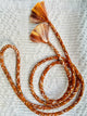 Obijime belt in Orange Marble Silk