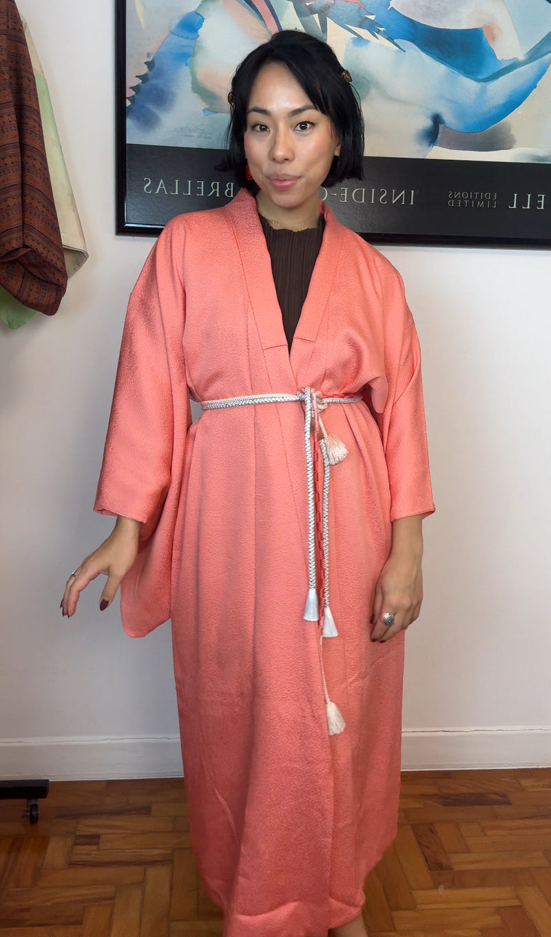 Kimono Bubblegum Pink in Silk (Super soft!!)