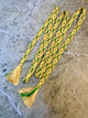 Obijime Belt Flat Yellow and Green Crosses