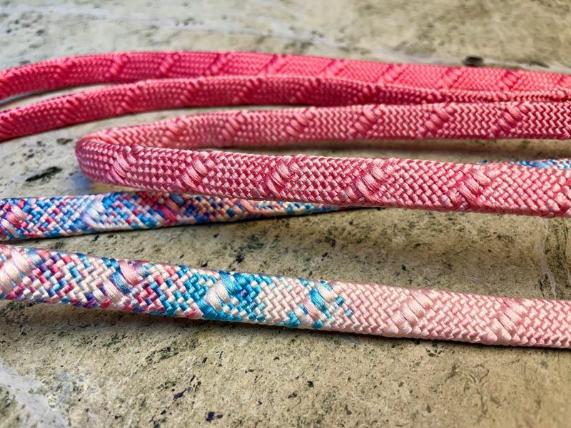 Obijime Belt Flat Blue and Pink Ombre in Silk