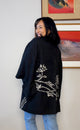 Haori Black Texture with Shibori Work
