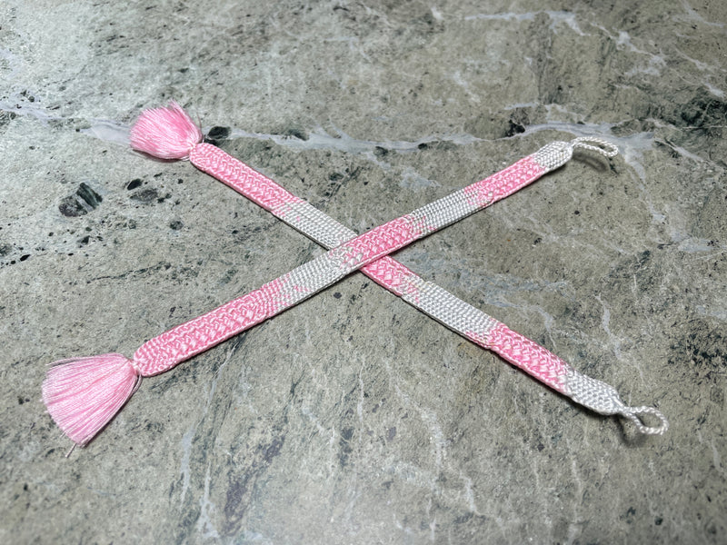 Haorihimo Light Pink and White