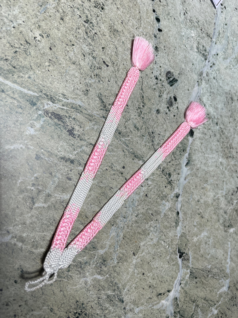 Haorihimo Light Pink and White