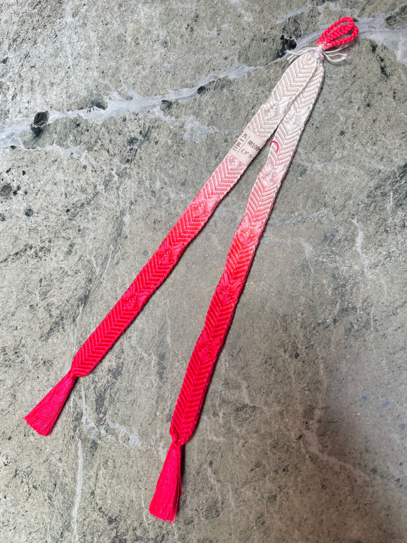 Haorihimo Hot Pink and White