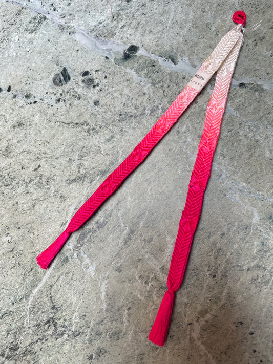 Haorihimo Hot Pink and White