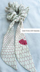 Scrunchie with Detachable Ribbon in Silk