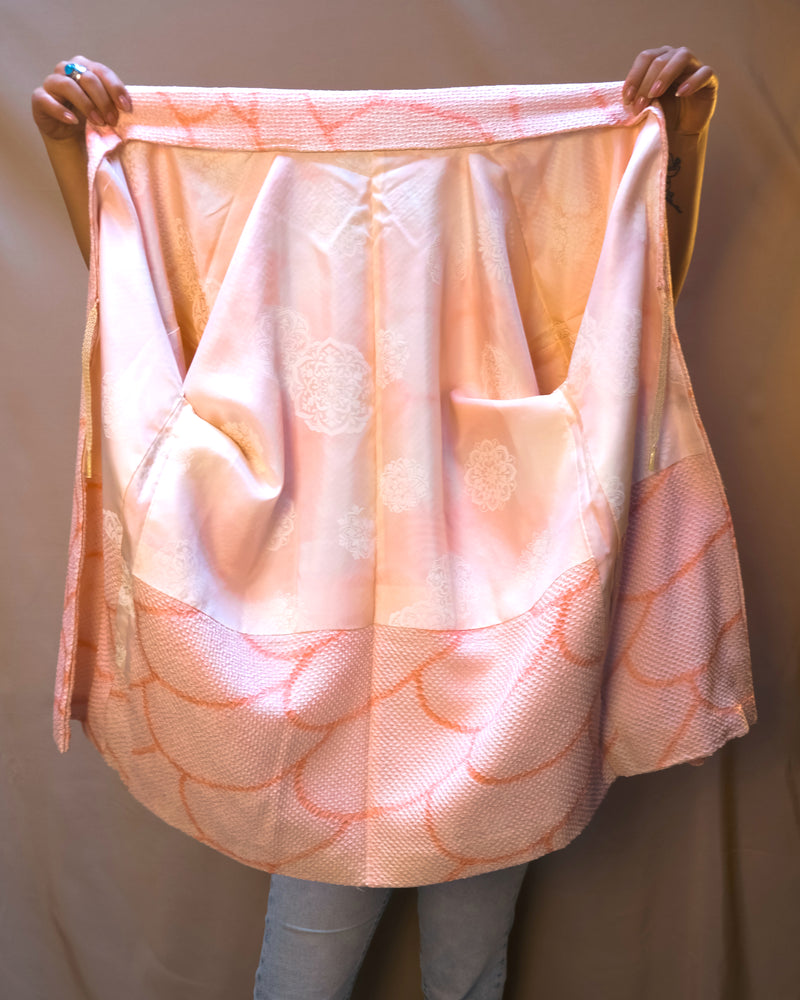 Haori Jacket Shibori Technique Sakura Pink