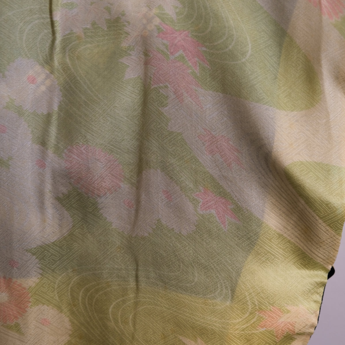 Haori Jacket Black with Shibori Flowers