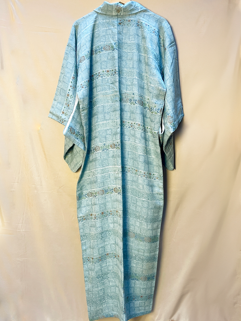 Kimono in Light Blue Silk