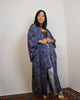 Kimono Dark Blue Calligraphy in Silk