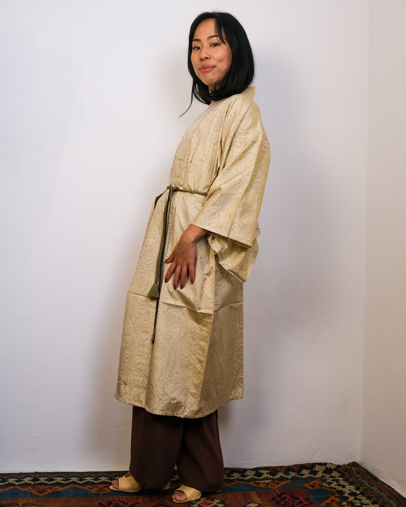 Kimono Sand Tsumugi Technique Single Layer Silk