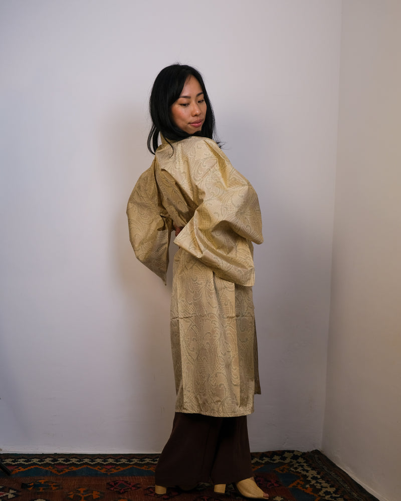 Kimono Sand Tsumugi Technique Single Layer Silk