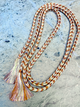 Obijime Belt Multicolored Braided in Silk