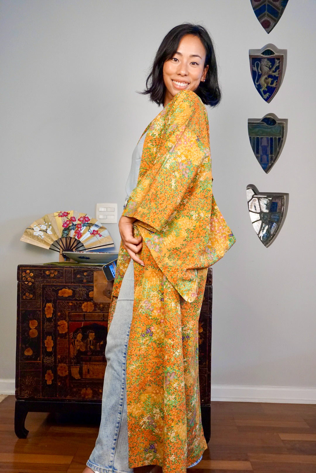 Kimono Single Layer Golden Spring