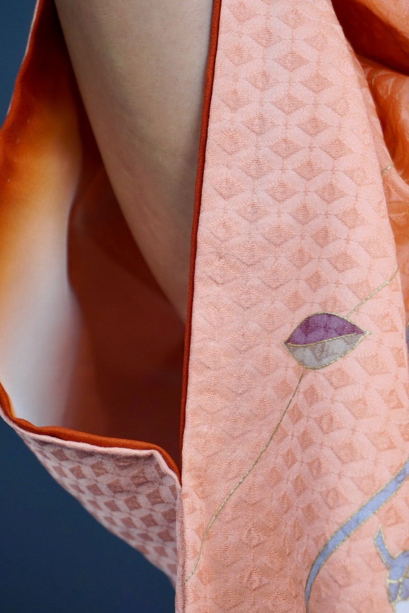 Kimono in Pink Sakura Silk
