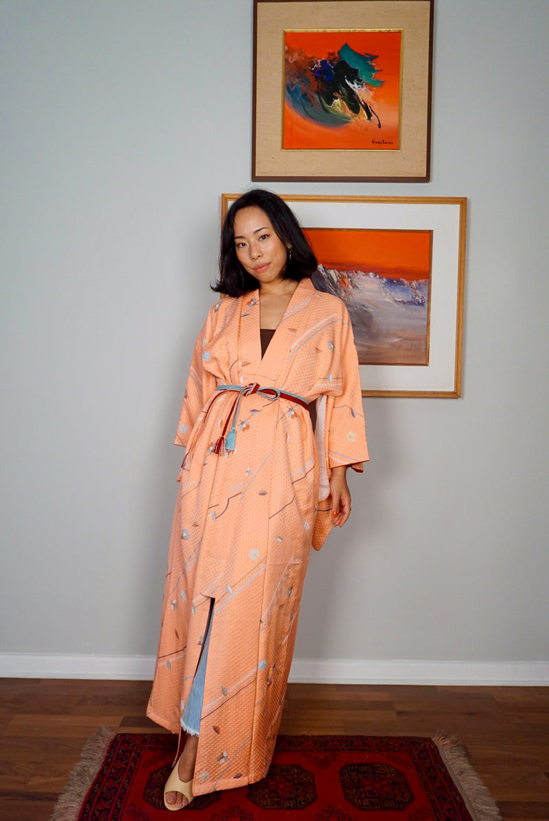 Kimono in Pink Sakura Silk