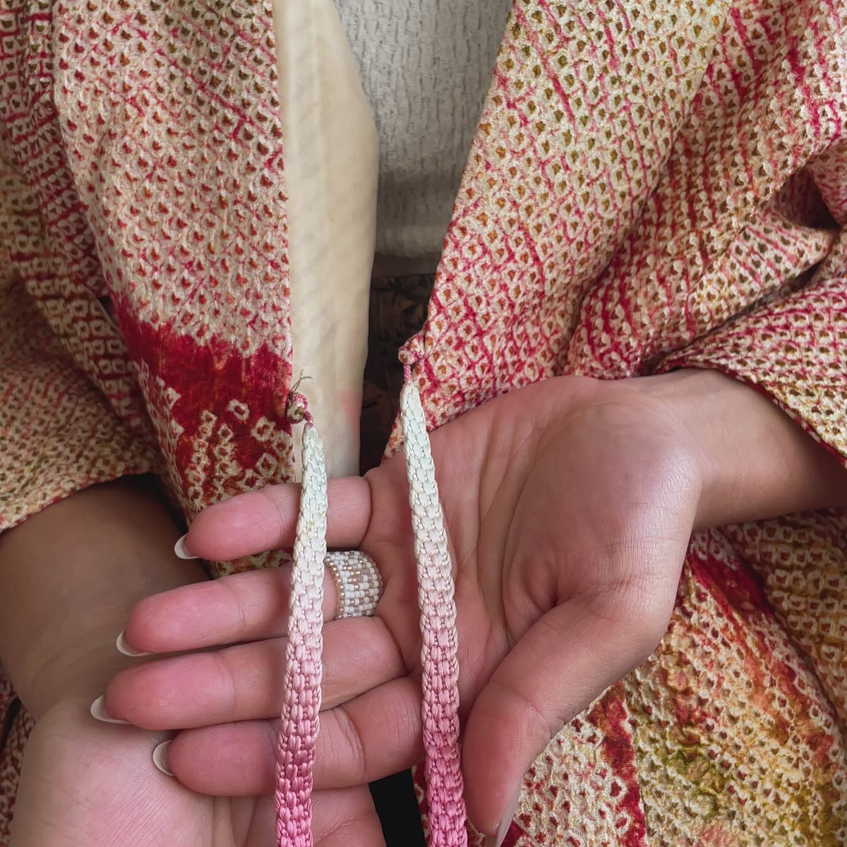Haori Shibori Crayon in Silk