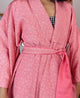 Kimono Pink Bubblegum in Silk with Belt