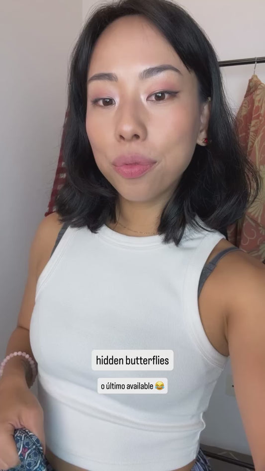 Haori Blue with Geometric Butterflies