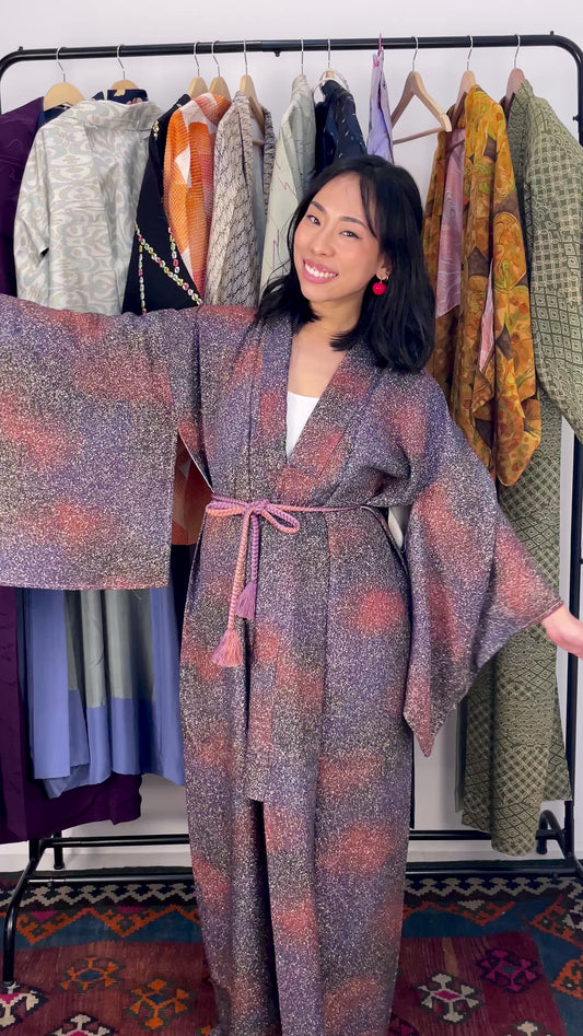 Kimono Dark Blue and Brown Universe